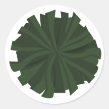 Forest Green Cheerleader Pom Pom
