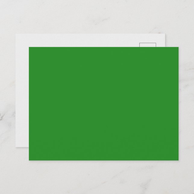 Forest Green Custom Postcard Postkarte (Vorne/Hinten)