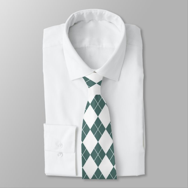 Forest Green Diamond Cravate masculine (Attaché)