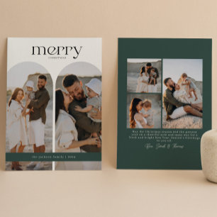 Forest Green Double Arch Foto Feiertagskarte