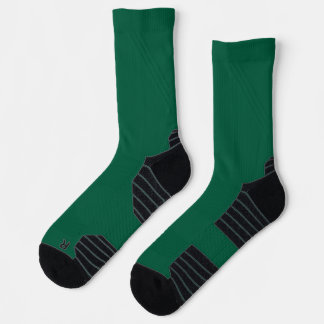 Forest Green Hochleistungs-Athletic-Crew-Socken Socken