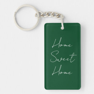 Forest Green Home Sweet Home Nom personnalisé Anné