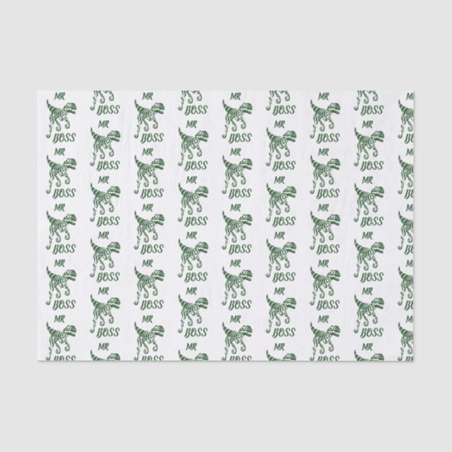 Forest Green Hunter Raptor Seidenpapier (Vorderseite)