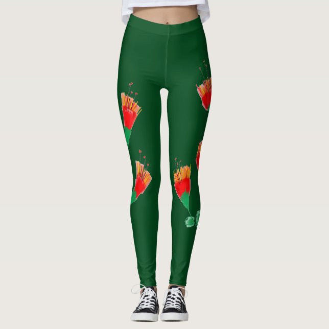 Forest Green Ladieswear Leggings (Vorderseite)