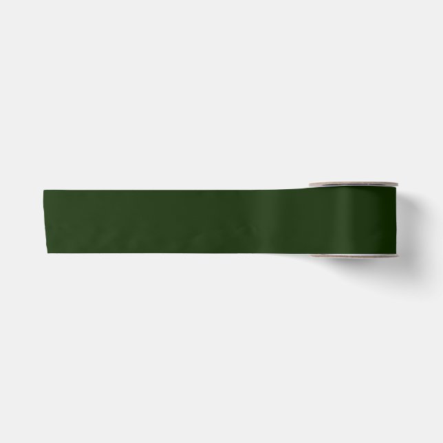 Forest Green Ribbon Satinband (Vorderseite)