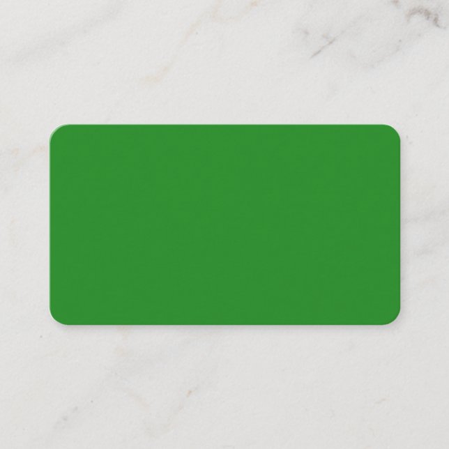 Forest Green Rounded Business Card Visitenkarte (Vorderseite)