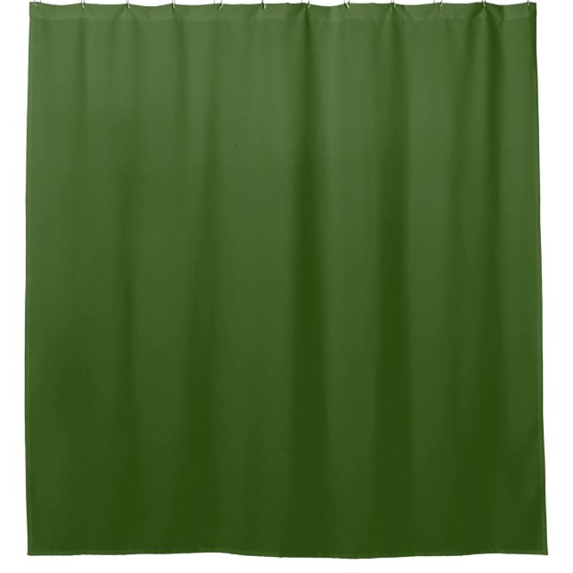 Forest Green : Solid und einheitlich Duschvorhang (Vorderseite)