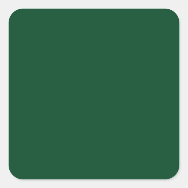 Forest Green Square Sticker (Vorderseite)