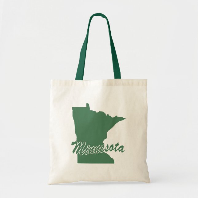 Forest Green Staat Minnesota Tragetasche (Vorne)