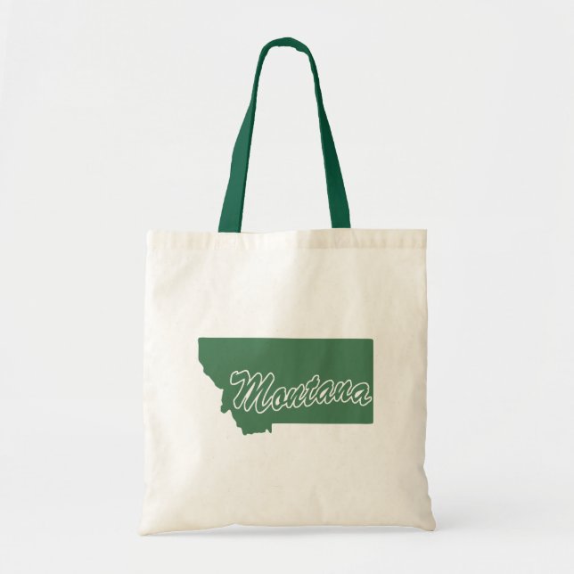 Forest Green Staat Montana Tragetasche (Vorne)