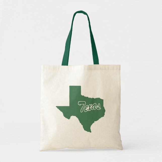 Forest Green State Texas Tote Bag Tragetasche (Vorne)