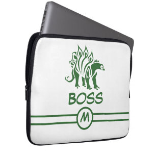 Forest Green Stegosaurus Spiked Dinosaurier Laptopschutzhülle