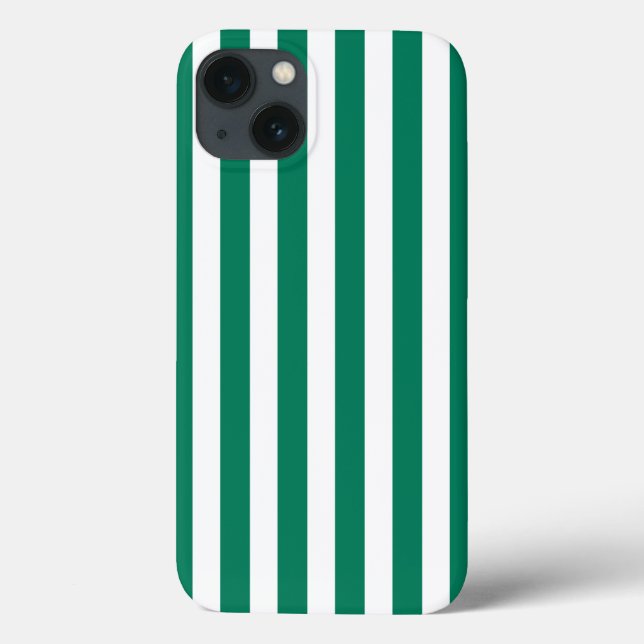 Forest Green und White Candy Streifen Case-Mate iP Case-Mate iPhone Hülle (Rückseite)
