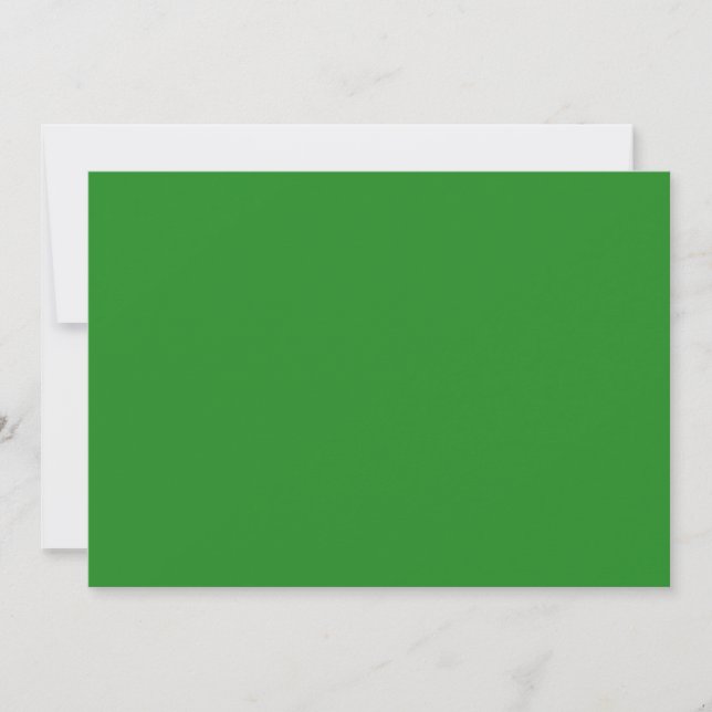Forest Green & White Save the Date - individuell e (Vorderseite)