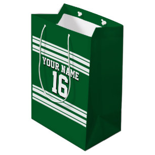 Forest Green White Team Jersey Name Mittlere Geschenktüte
