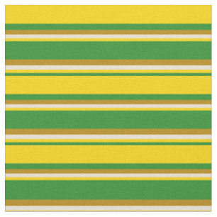 Forest Green, Yellow, Bisque & Dark Goldenrod Stoff