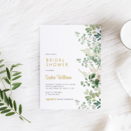 Forest Greenery Bridal Dusche Einladung