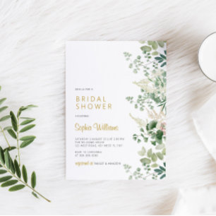 Forest Greenery Bridal Dusche Einladung