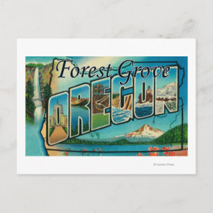 Forest Grove, Oregon - Große Briefmarkenszenen Postkarte