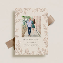 Forest Grove Wedding Foto Save the Date Einladung