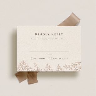 Forest Grove Wedding RSVP Einladung