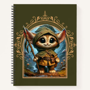 Forest Guardian Cat - Whimsisches Fantasy Animal Notizbuch