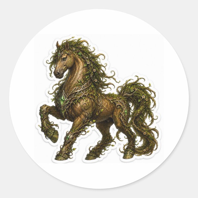 Forest Guardian Horse Sticker (Vorderseite)