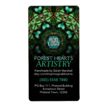 Forest Hearts Art Label