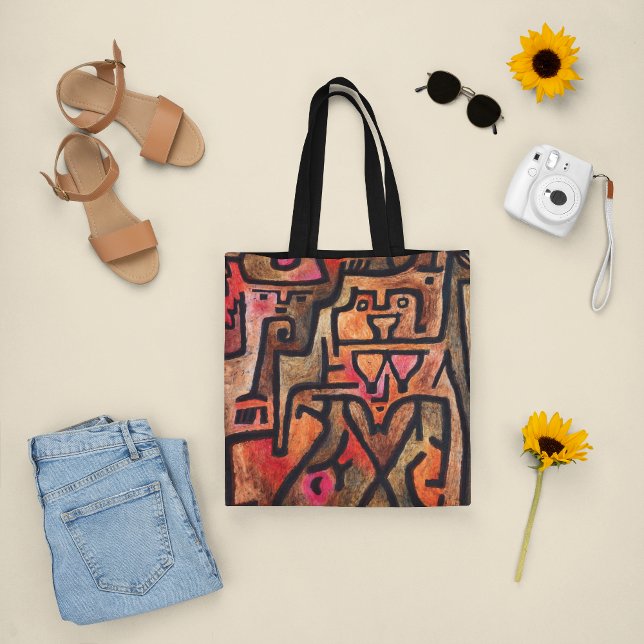 Forest Hexe, Paul Klee Abstrakte Kunst Tasche (Von Creator hochgeladen)