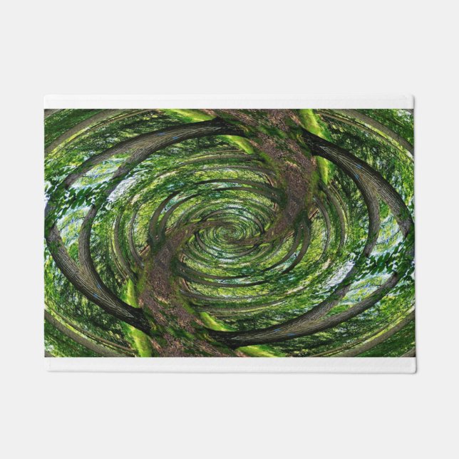 "FOREST (hinunter das Kaninchenloch)" 24" x 36" Do Fußmatte (Vorderseite)