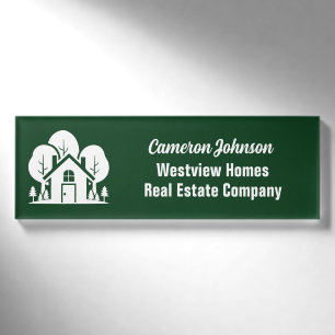 Forest Home Immobilienunternehmen Benutzerdefinier Namenschild