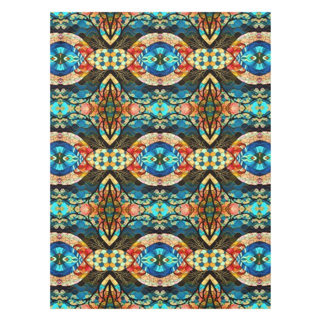 FOREST JAPANESE ART PATTERN TISCHDECKE (Vorderseite)