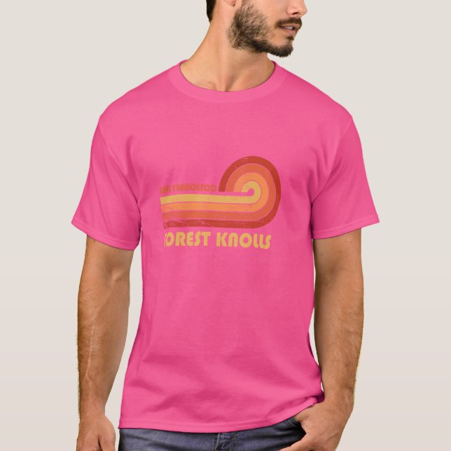 Forest Knolls San Francisco California Retro Vinta T-Shirt (Vorderseite)