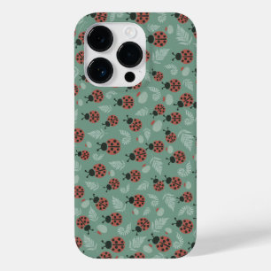 Forest Ladybugs Green Background Case-Mate iPhone 14 Pro Hülle