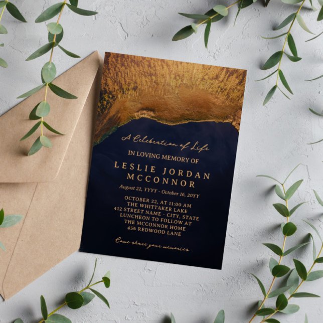 Forest Lake - Lebensgefeierung am Top View Einladung (Von Creator hochgeladen)