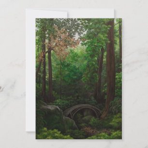 Forest Landscape Painting Grußkarte