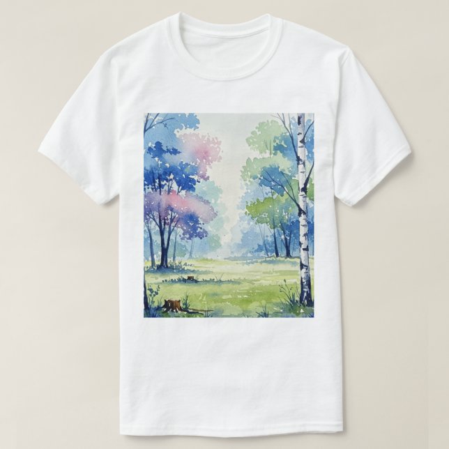 Forest landscape T-Shirt (Design vorne)
