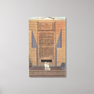 Forest Lawn Memorial Park, das Kredo des Erbauers Leinwanddruck