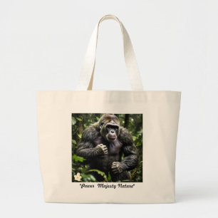 "Forest Majesty: The Gorilla" Jumbo Stoffbeutel