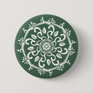 Forest Mandala Button