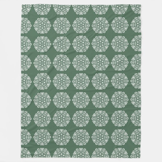 Forest Mandala Fleecedecke (Vorderseite)