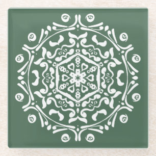  Forest Mandala Glasuntersetzer