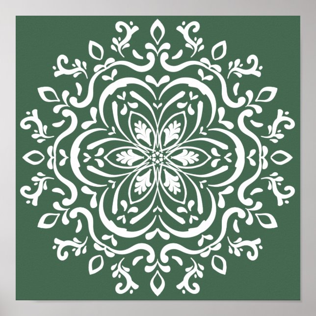 Forest Mandala Poster (Vorne)