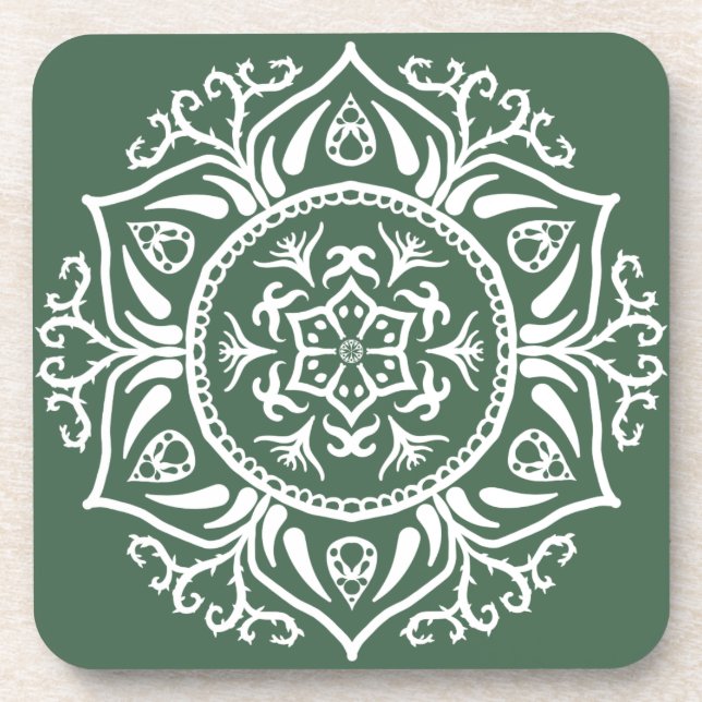 Forest Mandala Untersetzer (Vorderseite)