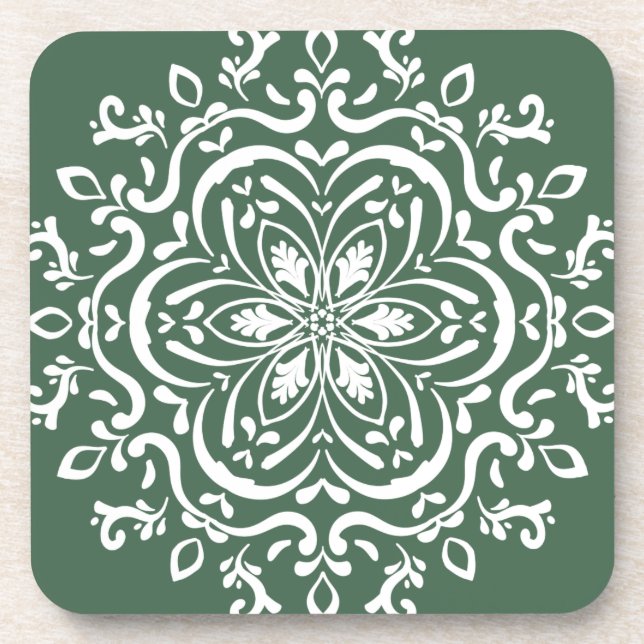 Forest Mandala Untersetzer (Vorderseite)