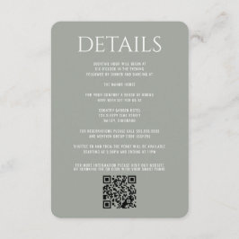 Forest Meadow Wedding Begleitkarte