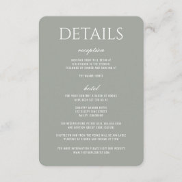 Forest Meadow Wedding Begleitkarte