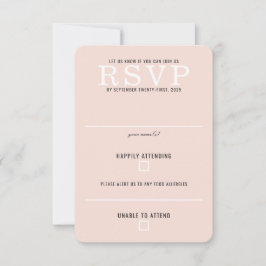 Forest Meadow Wedding RSVP Karte