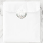 Forest Meadow Wedding Runder Aufkleber<br><div class="desc">A fun little sticker for your outdoor wedding</div>
