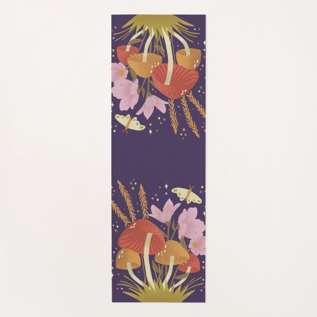 Forest Mushroom Yoga Mat Yogamatte (Vorderseite)
